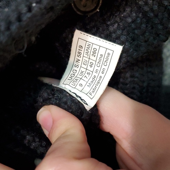 Ugg Australia Women 5819 Comfort Tall Sweater Cardi Knit boots shoes sz 9 - Picture 10 of 10